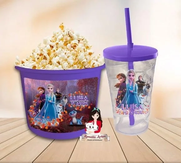 Kit Cinema Personalizado Frozen