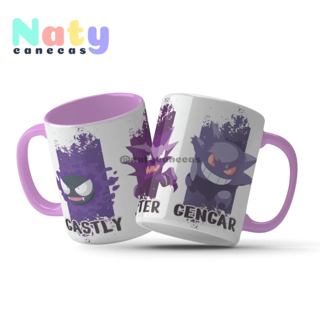 Caneca Personalizada  Pokemon Go Alça Color