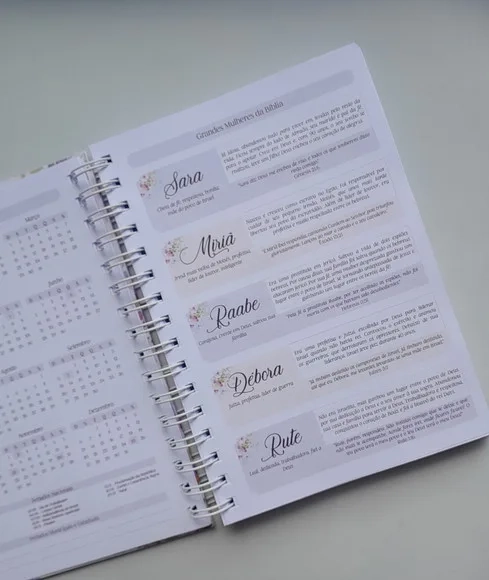 Caderno Devocional Capa Personalizada com Nome