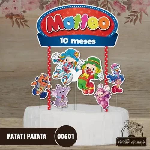Topo de Bolo Patati Patata - 00601