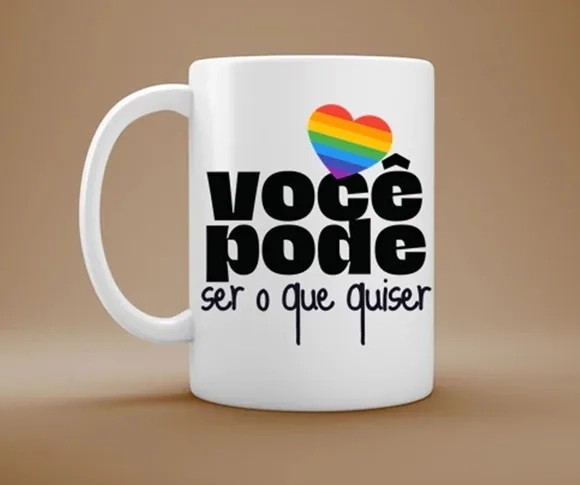 Caneca Lgbtqia+ Você Pode Ser o Que Quiser