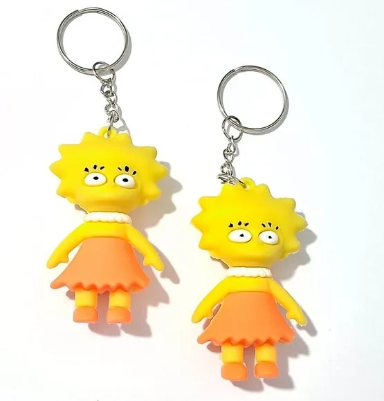 Chaveiro Lisa Simpson Emborrachado Pacote com 2 Unidades