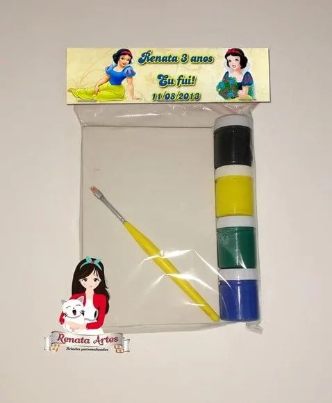 Kit Pintura Personalizado Branca de Neve 2