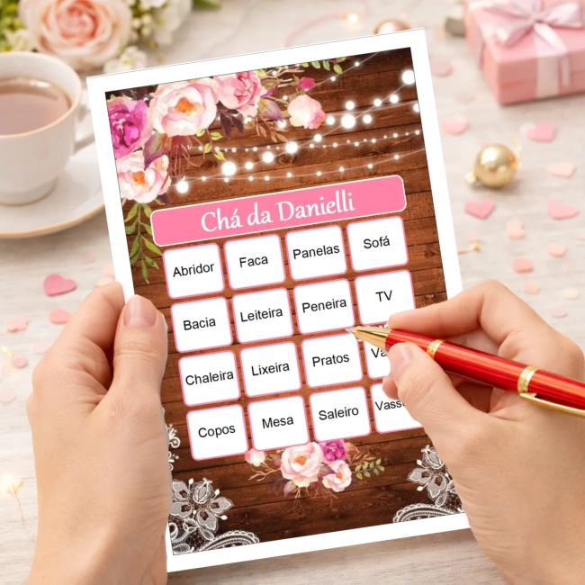 Bingo Chá de Panelas PDF Para Imprimir