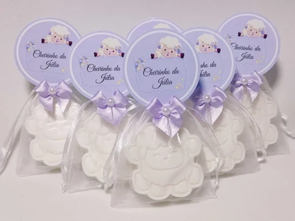 Lembrancinha Chá de Bebê Menina: Sabonete Ovelha - Ovelhinha