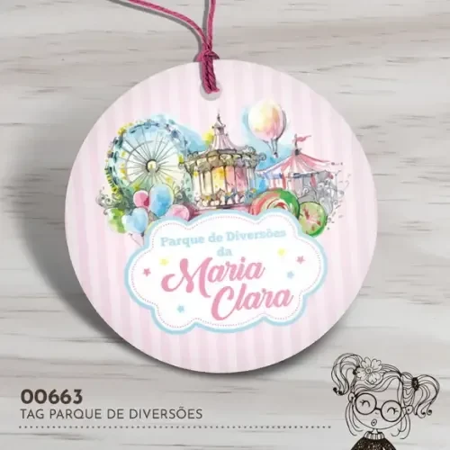 Tag Redonda Parque de Diversões - 00663