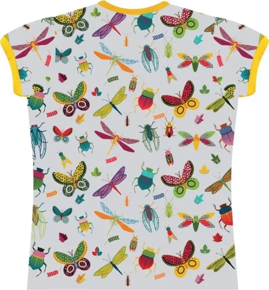 Camiseta Infantil Feminina Insetos