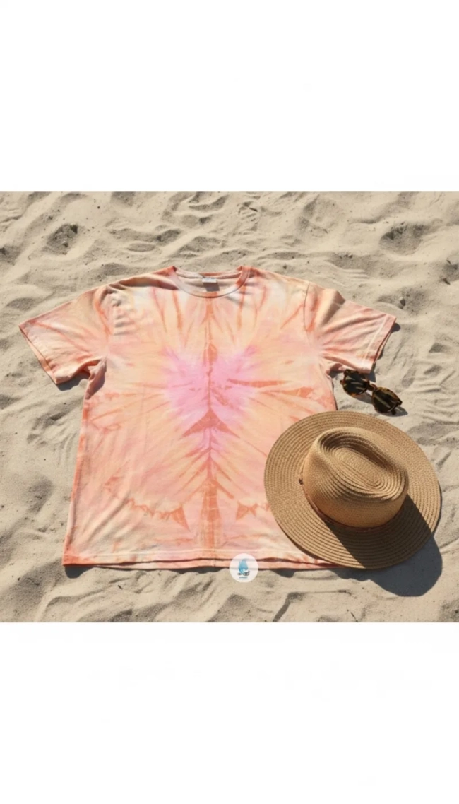 Camiseta Unissex Gola Redonda Tie Dye - Tema Abstrato