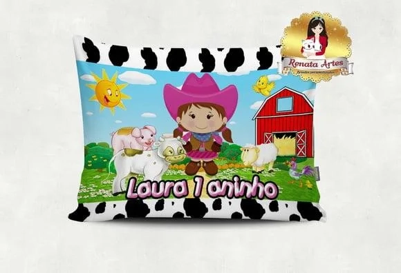 Almofada Fazendinha Menina