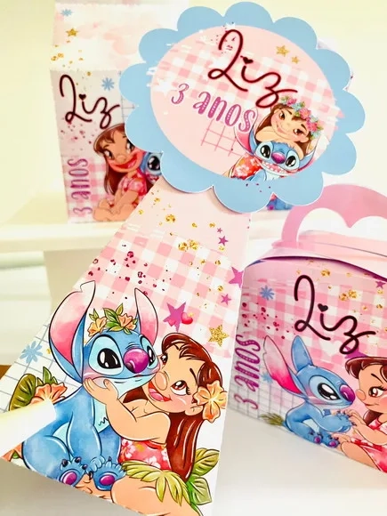 Kit 30 Lembrancinhas Lilo e Stitch