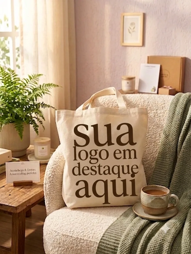 Ecobag Premium 30x40x10 com personalização grande