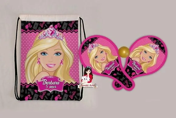 Mochila Ping Pong Tema Barbie