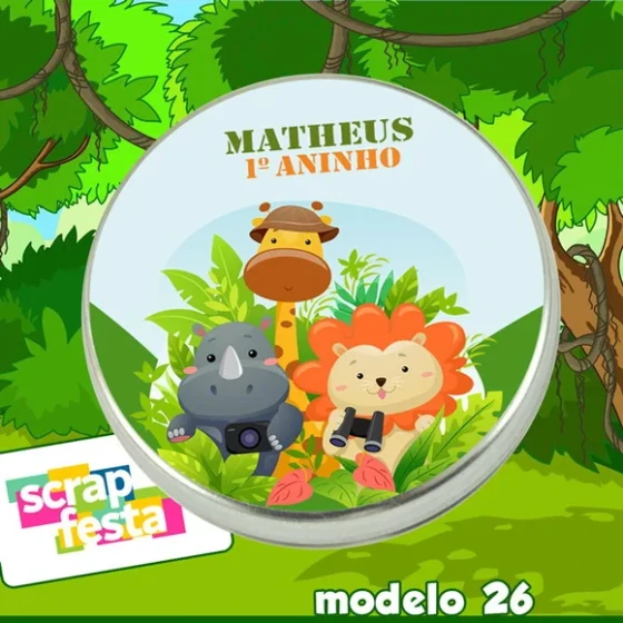 Latinhas 5x1 Festa Safari