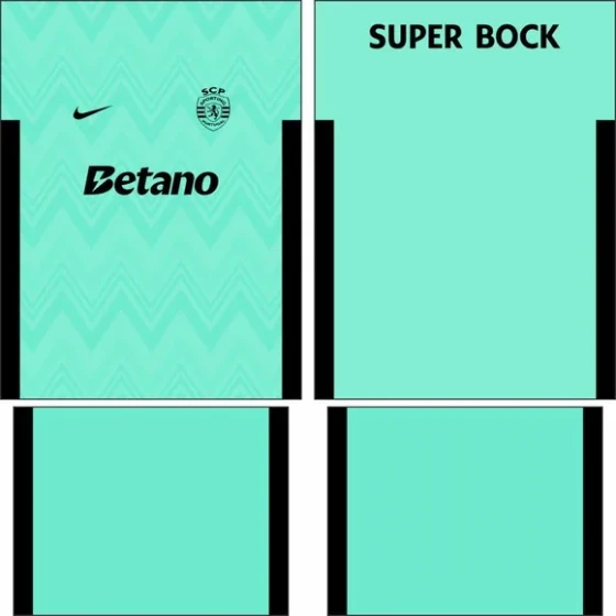 Arte Vetor Camisa Sporting Lisboa Terceira 2025-2026