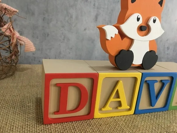 Cubos com Nome 6x6cm Toy Story + Raposinha