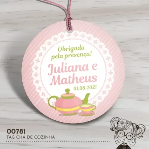 Tag Redonda Chá de Cozinha - 00781