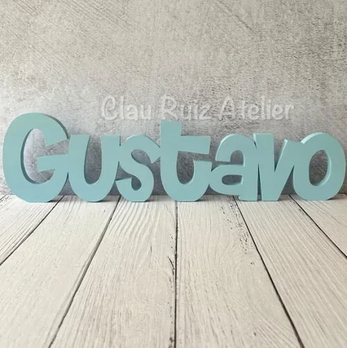 Nome em mdf - Linha Ch - Decoração Bebê e Infantil