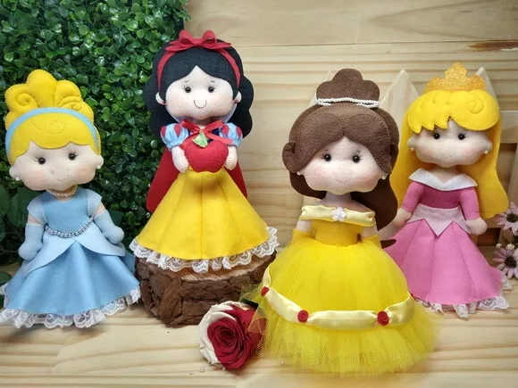Princesas em feltro - KIT