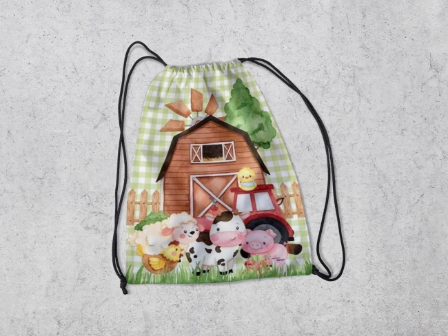 Mochilinha Personalizada Fazendinha