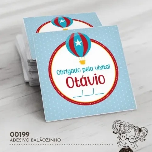 Adesivo Quadrado Balãozinho - 00199