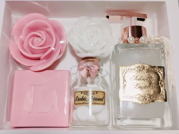 Presente Personalizado, Sabonete Líquido Luxo com Sabonetes