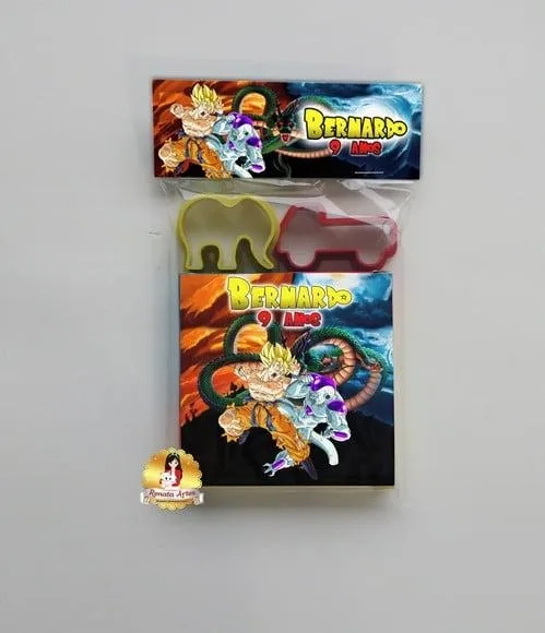 Massinha na Lapela com Forminhas Dragon Ball Z