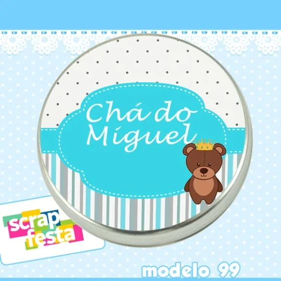 Lembrancinhas de Chá de Bebê Latinhas