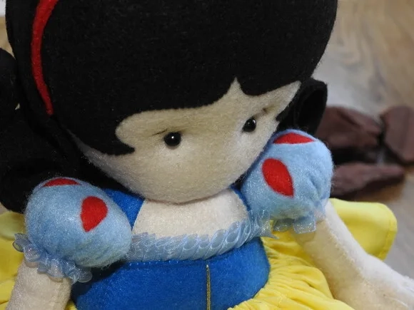 Branca de Neve 3d em Feltro - Chamar Chat Antes de Comprar