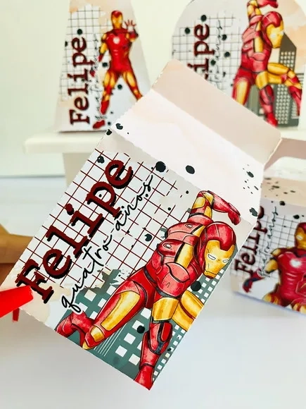 Kit 60 Lembrancinhas Homem Ferro