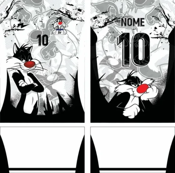 Arte Vetor Camisa Interclasse Gato Mod-813