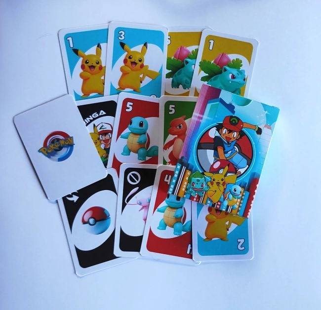 Pokémon Pikachu Jogo de Cartas Uno Lembrancinha de Aniversário