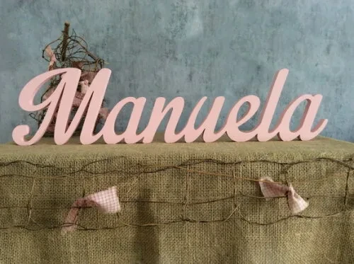 Letras Decorativas em MDF - Linha Cursiva