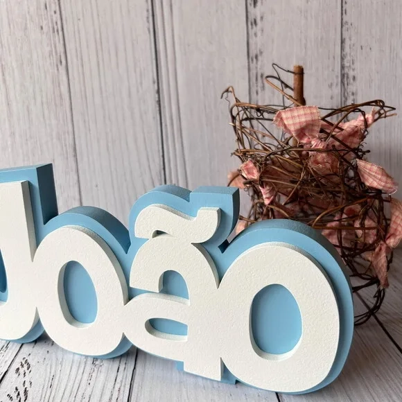 Decoração de Quarto Infantil - Sobreposição Nome em mdf