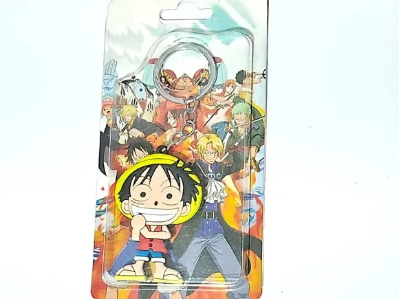 Chaveiro Monkey D. Luffy Frente e Verso Emborrachado 1 Peça
