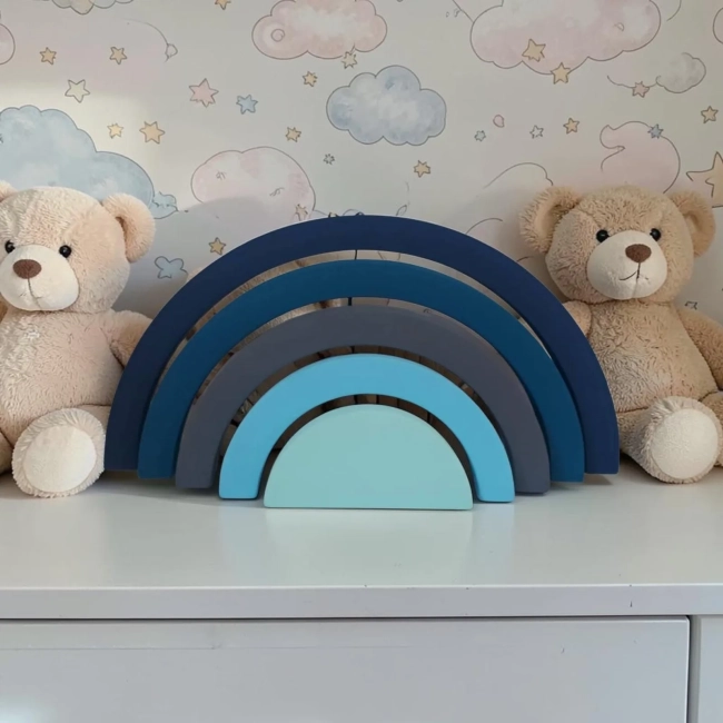 Arco iris de mdf decorativo/ Enfeite de festa, decoração pra quarto de bebe.