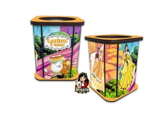 Porta Lápis a Bela e a Fera