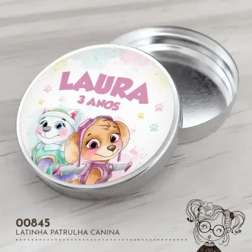 Latinha Adesivada Patrulha Canina - 00845