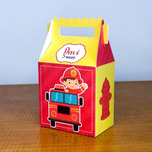 PEGUE E MONTE - Kit Festa BOMBEIRO - Decoração de Festa | Lembrancinhas | Aniversário | Personalizados