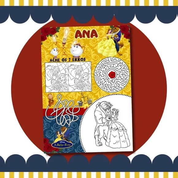 Livro Diversão a Bela e a Fera