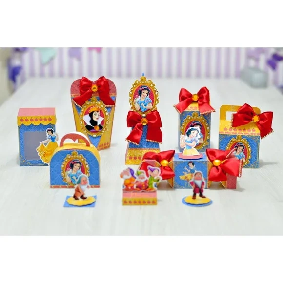 Kit 60 Lembrancinhas Branca de Neve