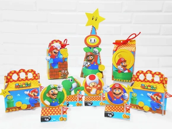 Kit 30 Lembrancinhas Mario Bros