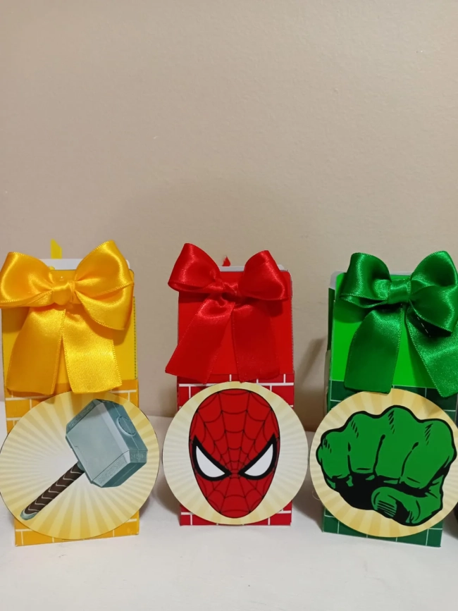 Caixinha Milk Vingadores para Lembrancinha