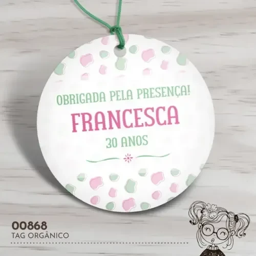 Tag Redonda Orgânico - 00868