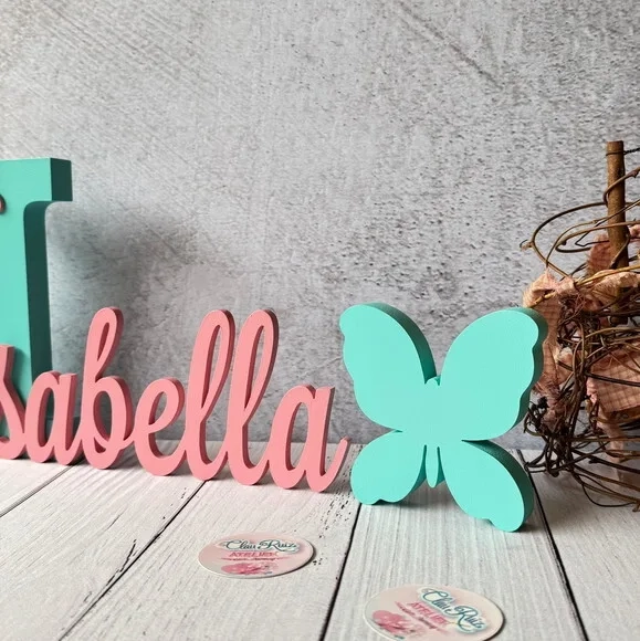 Jardim Encantado - Nomes Personalizados + Borboleta