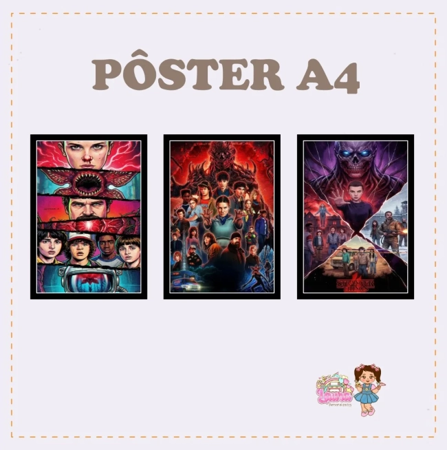 Kit Festa Só Um Bolinho STRANGER THINGS- Decoração de Festa