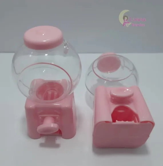 Baleiro Candy Machine Rosa - 10cm - pct c/2 unid