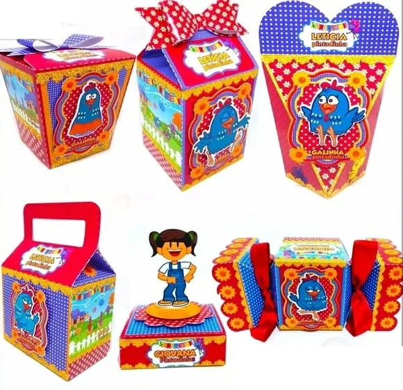 Kit 60 Lembrancinhas Galinha Pintadinha