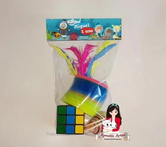 Kit Brinquedos Retrô Tema Mundo Bita no Fundo do Mar