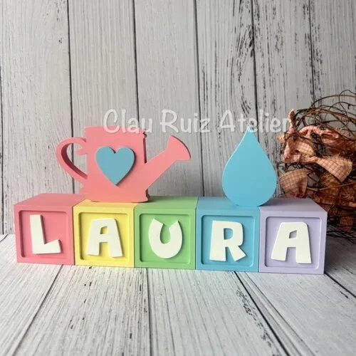 Chuva de Amor Candy 6cm + Regador e Pingo Decoração Bebê