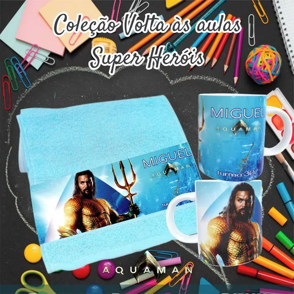 Kit Toalhinha com Garrafa Personalizada